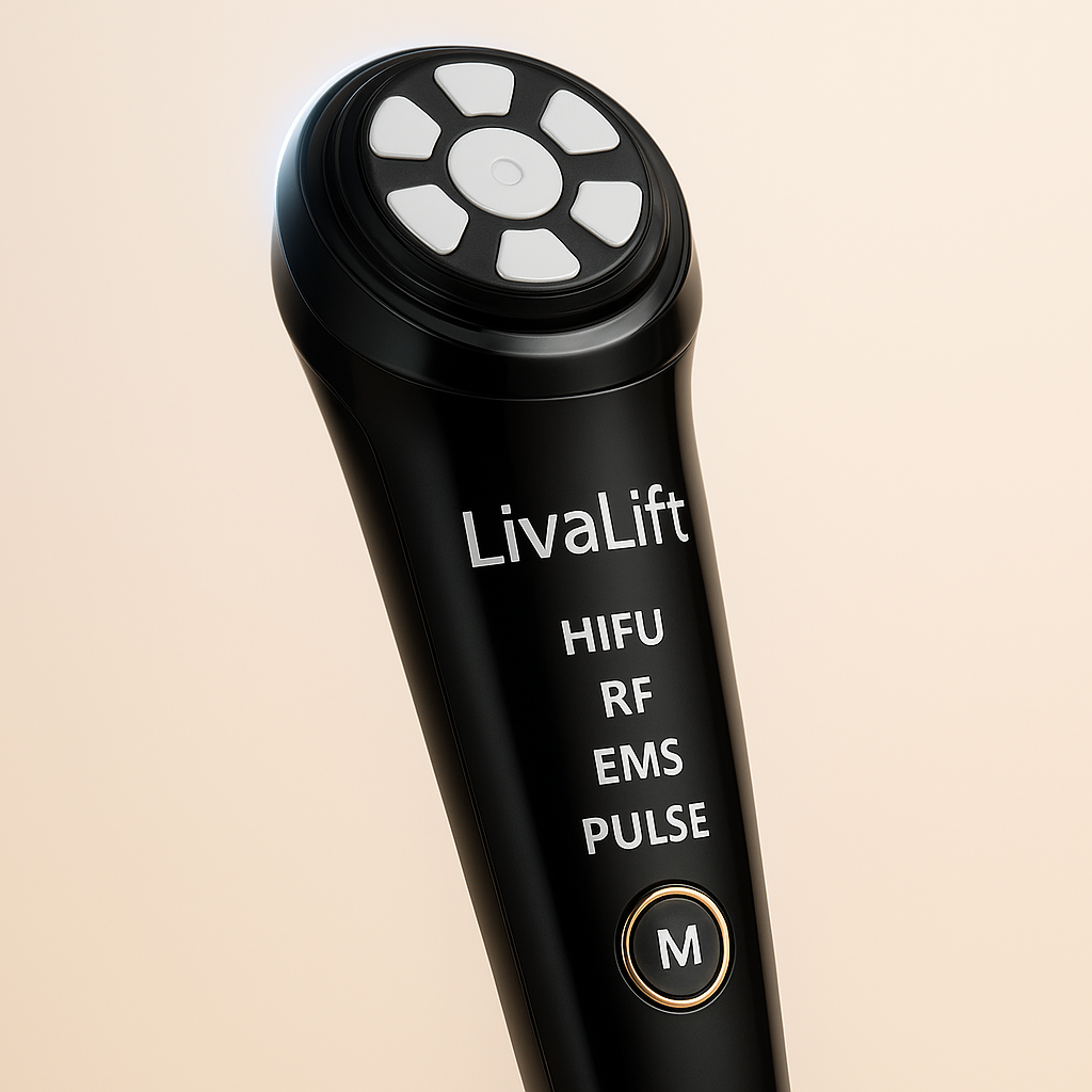 LivaLift | 4-i-1 Højfrekvent Ansigts- og Øjenmassager 3. Generation