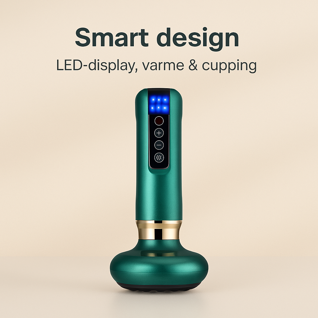 CelleLind | 3-i-1 elektrisk massageapparat med cupping, infrarød varme, anti-cellulite