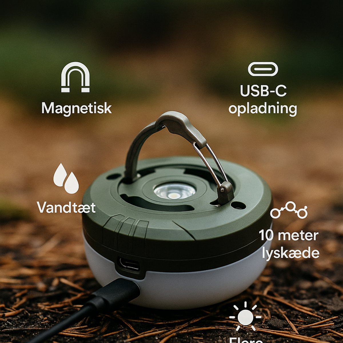 Flerlyst | Multifunktionel LED-Lampe til Eventyr og Aktiviteter