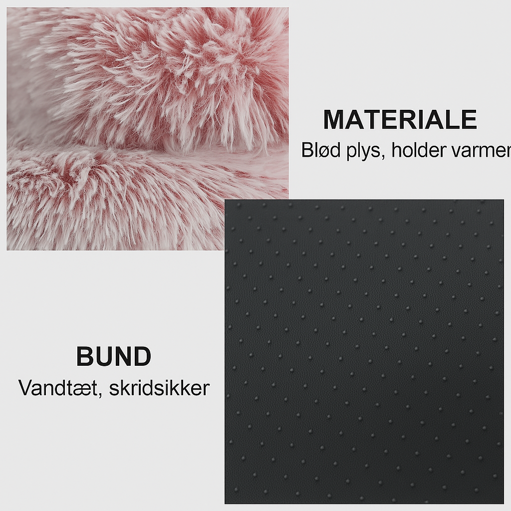 HyggeRede | 2-i-1 Plys Hunde- Eller Katteseng med Skridsikker Bund