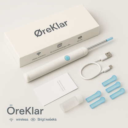 ØreKlar | Trådløs fjernelse af ørevoks med kamera