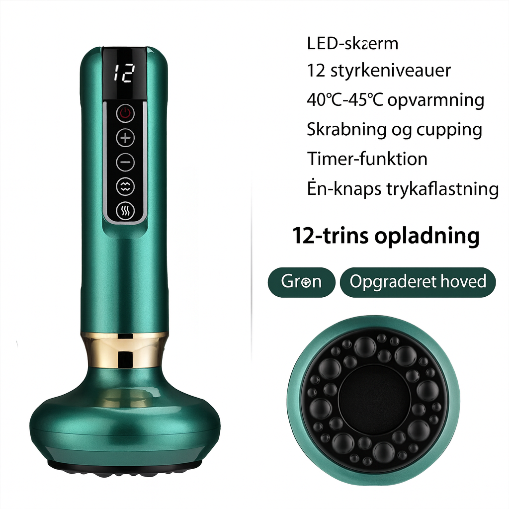 CelleLind | 3-i-1 elektrisk massageapparat med cupping, infrarød varme, anti-cellulite