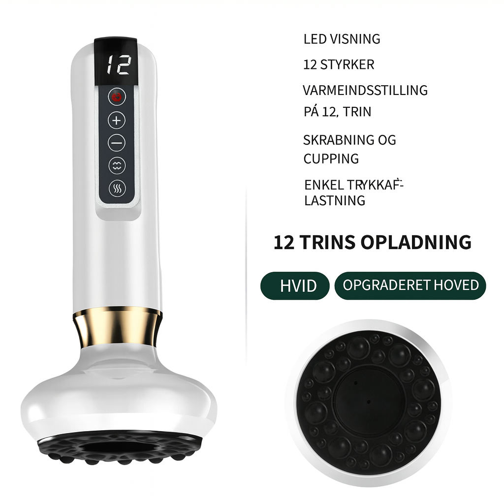 CelleLind | 3-i-1 elektrisk massageapparat med cupping, infrarød varme, anti-cellulite