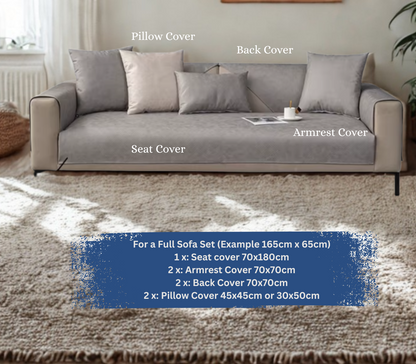 Sofaskjold | Vandtæt, skridsikkert sofabetræk i chenille