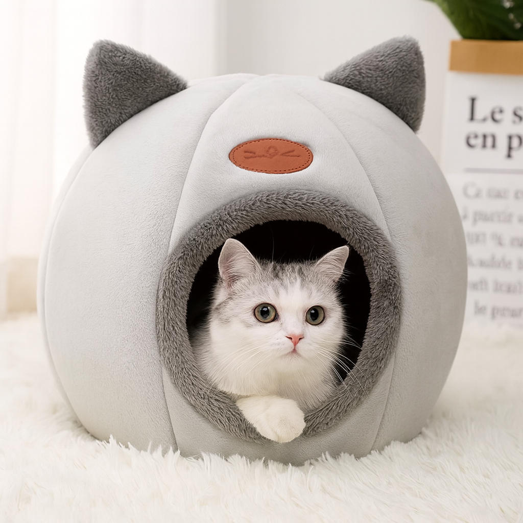 VinterHule | Varm og hyggelig vinterseng til katte og hunde