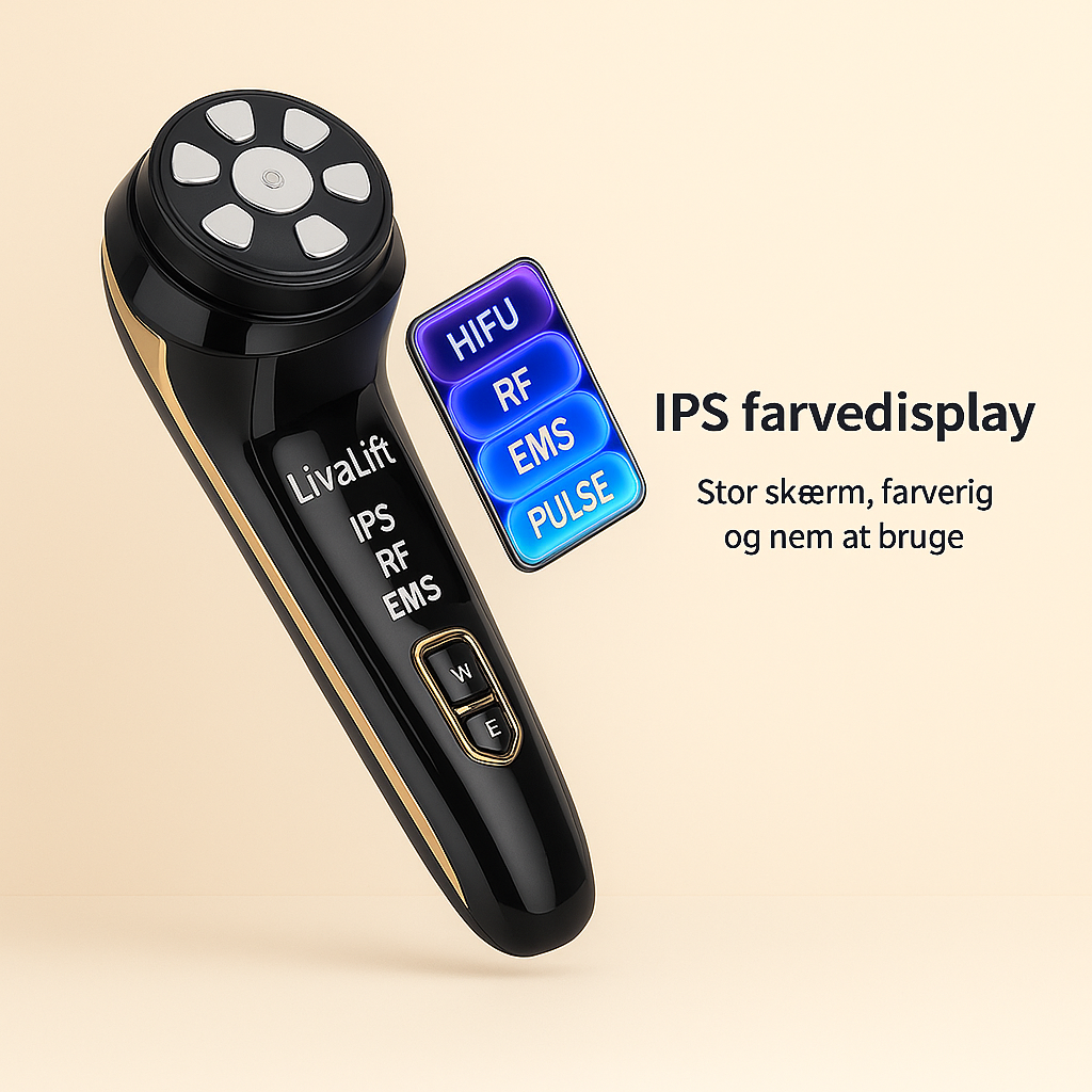 LivaLift | 4-i-1 Højfrekvent Ansigts- og Øjenmassager 3. Generation