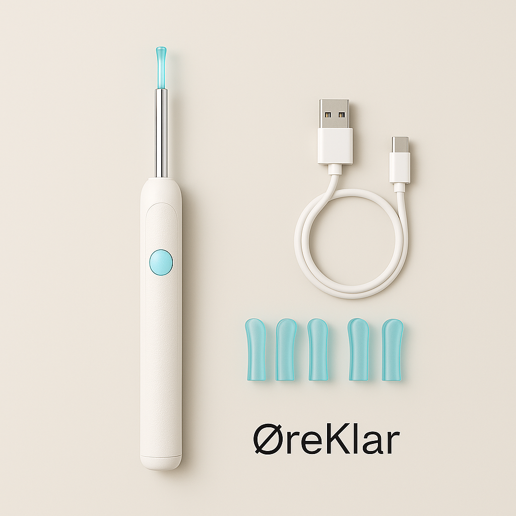 ØreKlar | Trådløs fjernelse af ørevoks med kamera