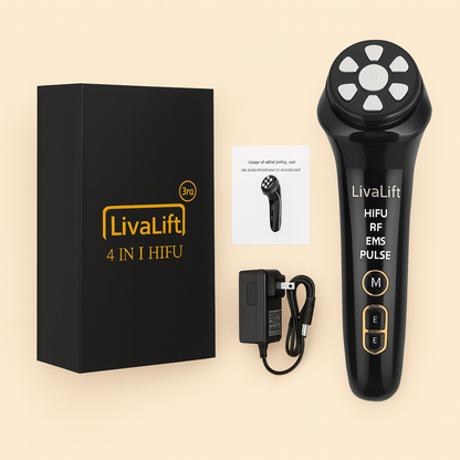 LivaLift | 4-i-1 Højfrekvent Ansigts- og Øjenmassager 3. Generation