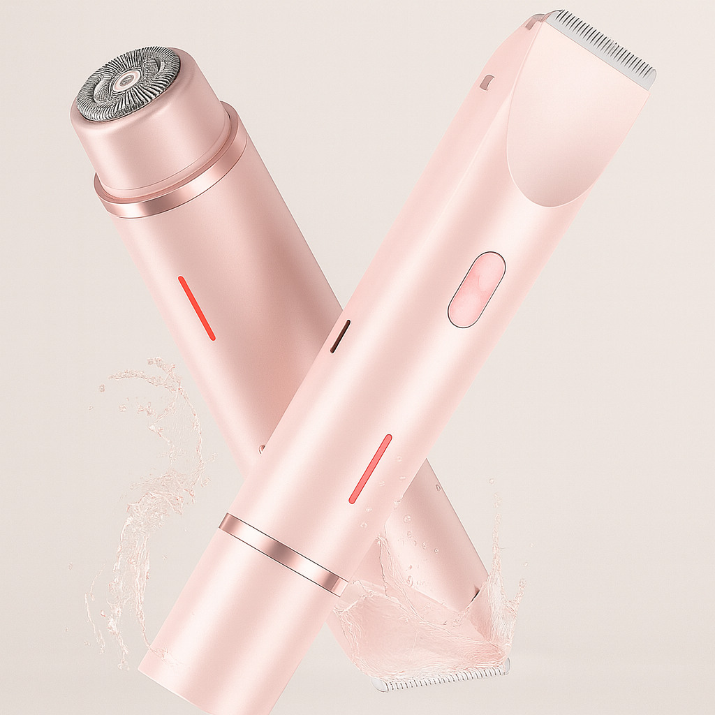 SilkeTrim | 2-i-1 dobbelthoved smertefri våd- og tørbikinitrimmer til kvinder