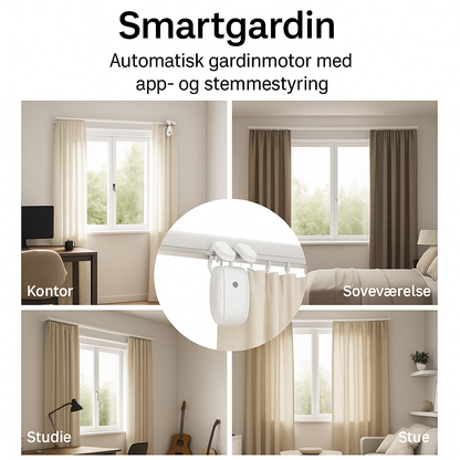 SmartGardin | Automatisk gardinmotor med app- og stemmestyring