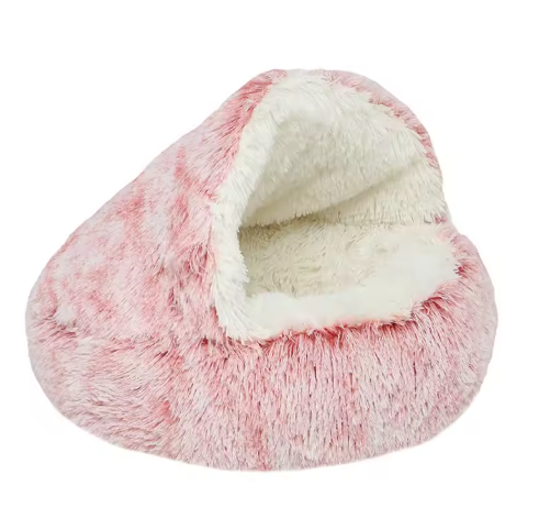 HyggeRede | 2-i-1 Plys Hunde- Eller Katteseng med Skridsikker Bund