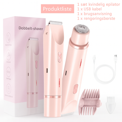 SilkeTrim | 2-i-1 dobbelthoved smertefri våd- og tørbikinitrimmer til kvinder